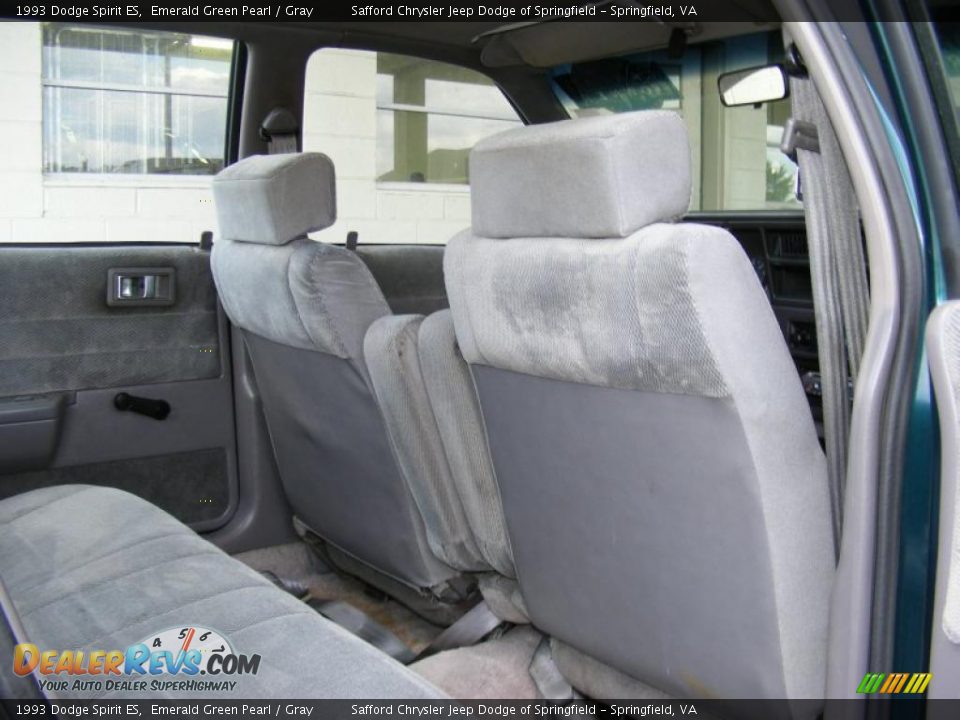 1993 Dodge Spirit ES Emerald Green Pearl / Gray Photo #26