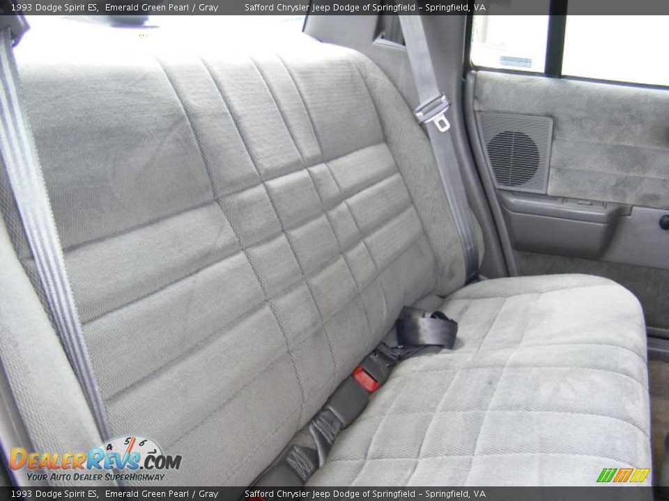 1993 Dodge Spirit ES Emerald Green Pearl / Gray Photo #28