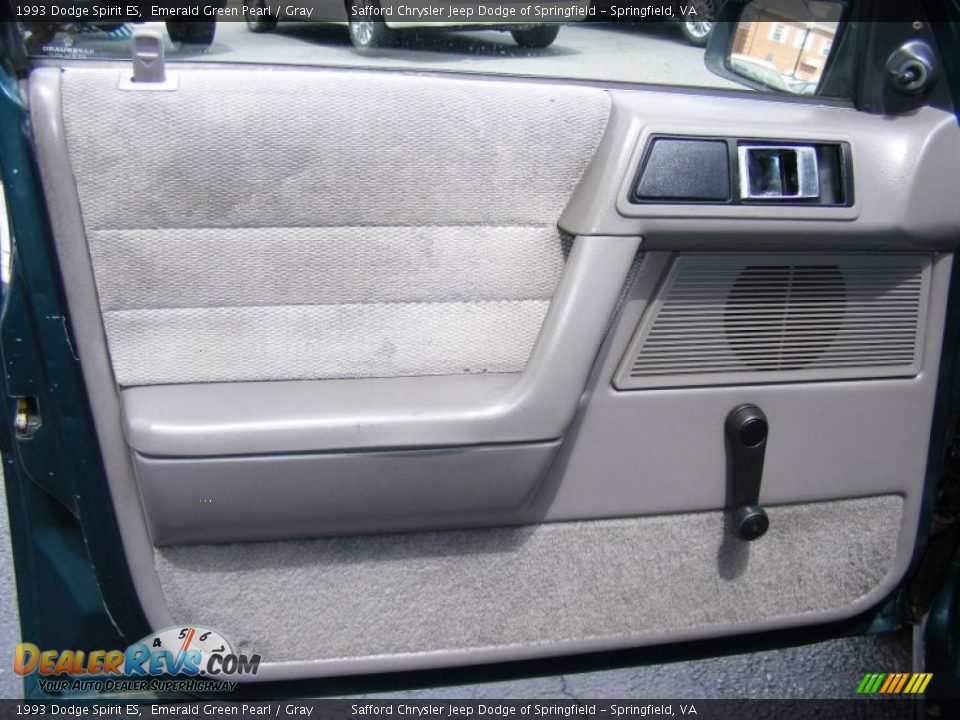 1993 Dodge Spirit ES Emerald Green Pearl / Gray Photo #29