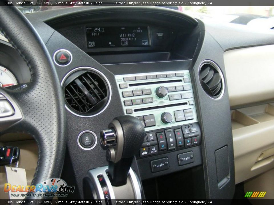 2009 Honda Pilot EX-L 4WD Nimbus Gray Metallic / Beige Photo #13