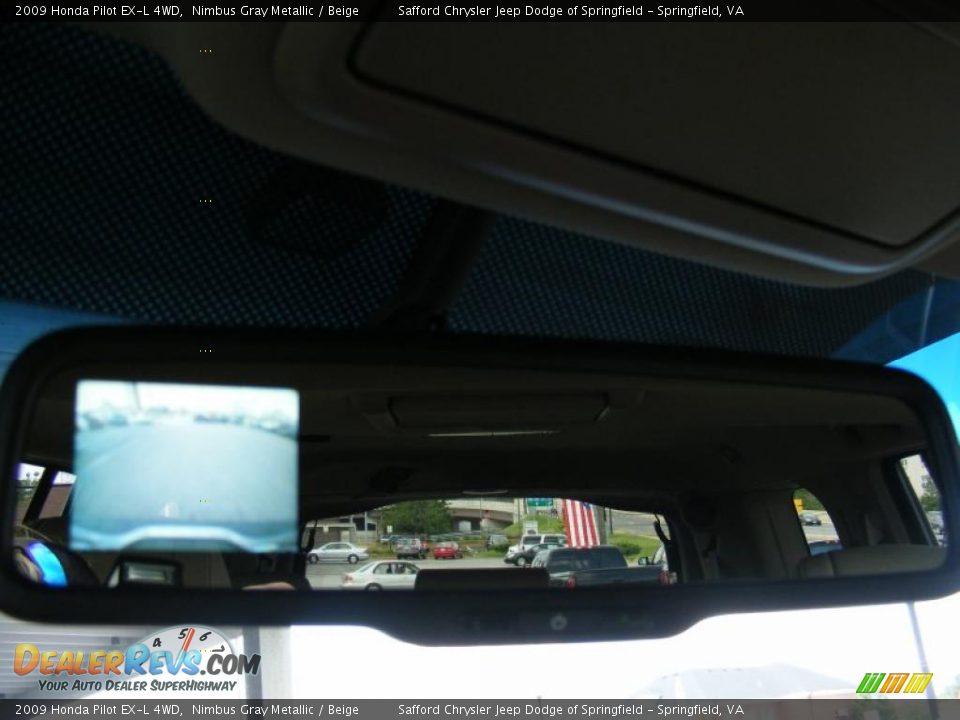 2009 Honda Pilot EX-L 4WD Nimbus Gray Metallic / Beige Photo #16