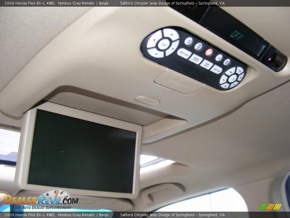 2009 Honda Pilot EX-L 4WD Nimbus Gray Metallic / Beige Photo #19
