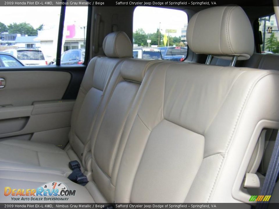 2009 Honda Pilot EX-L 4WD Nimbus Gray Metallic / Beige Photo #27