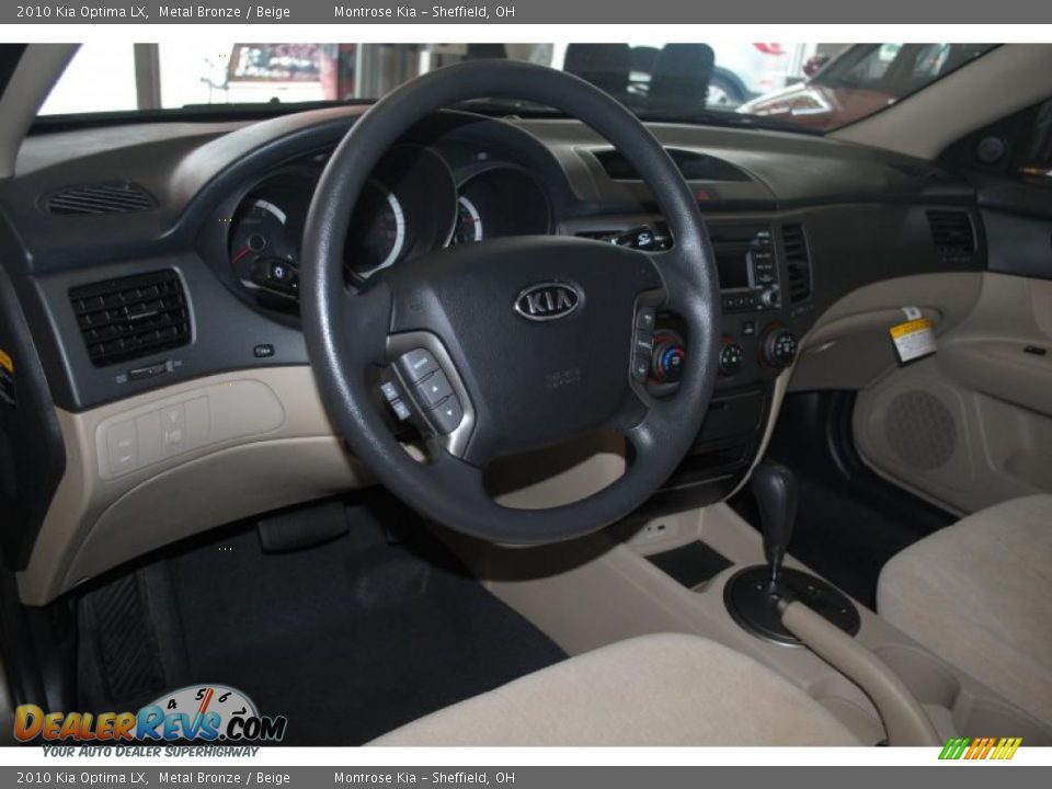 2010 Kia Optima LX Metal Bronze / Beige Photo #10