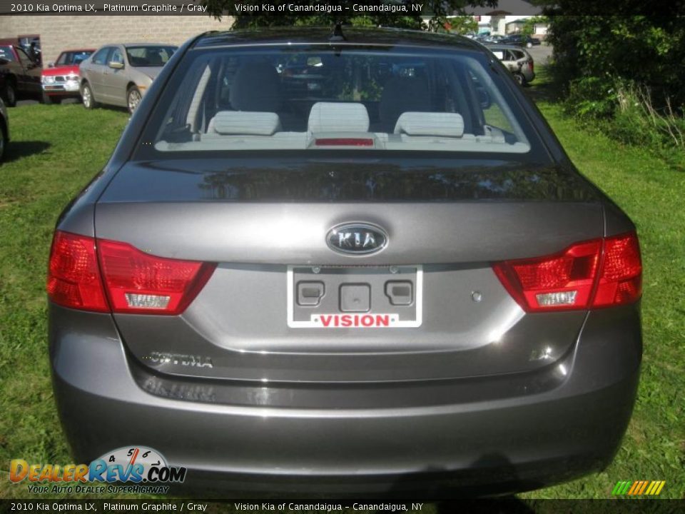2010 Kia Optima LX Platinum Graphite / Gray Photo #12