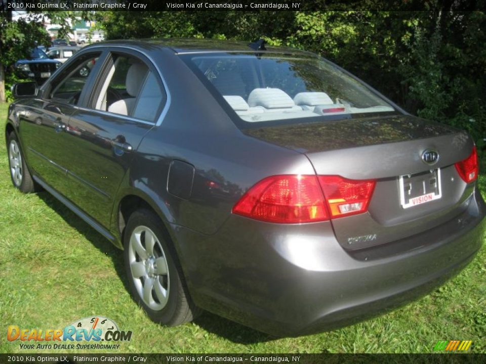 2010 Kia Optima LX Platinum Graphite / Gray Photo #13