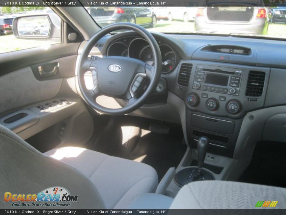 2010 Kia Optima LX Bright Silver / Gray Photo #6