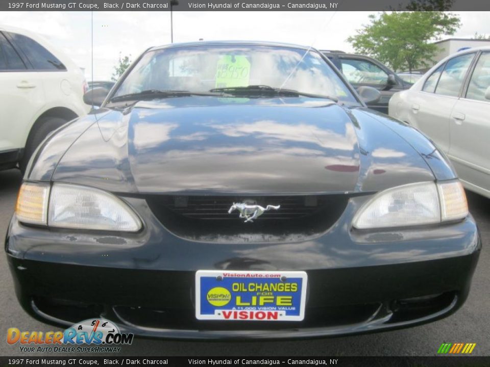 1997 Ford Mustang GT Coupe Black / Dark Charcoal Photo #14