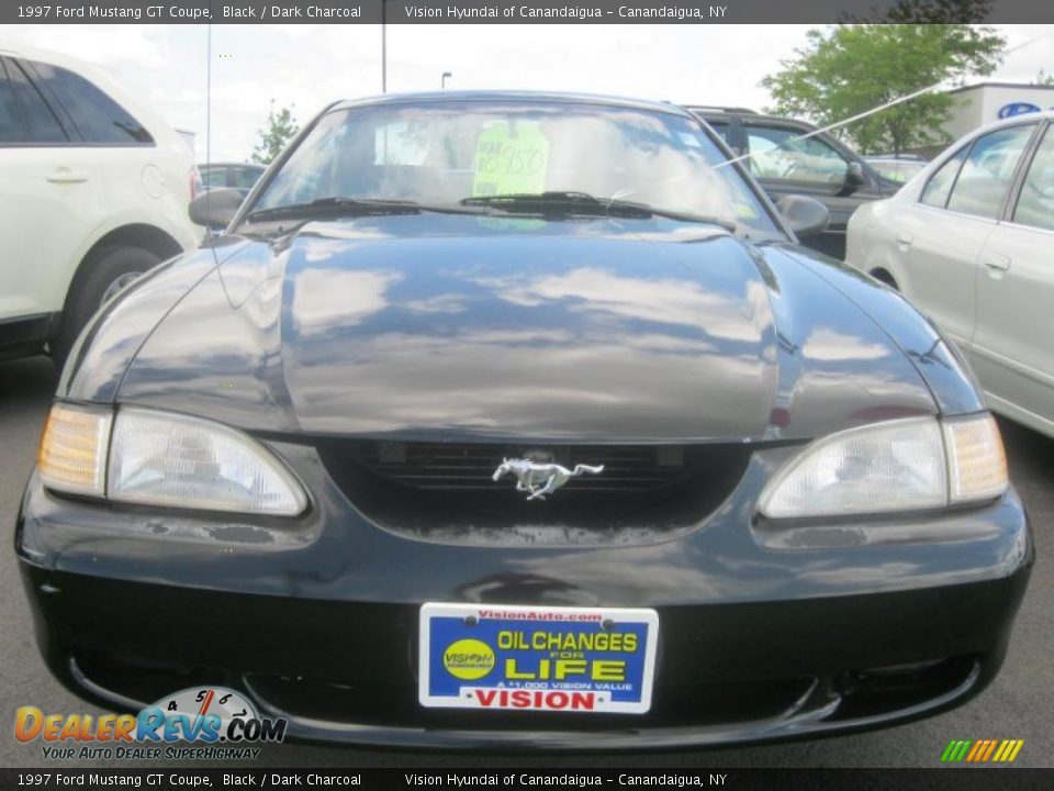 1997 Ford Mustang GT Coupe Black / Dark Charcoal Photo #15