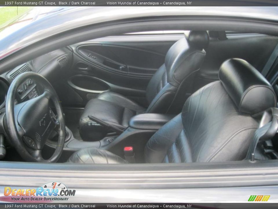 1997 Ford Mustang GT Coupe Black / Dark Charcoal Photo #21
