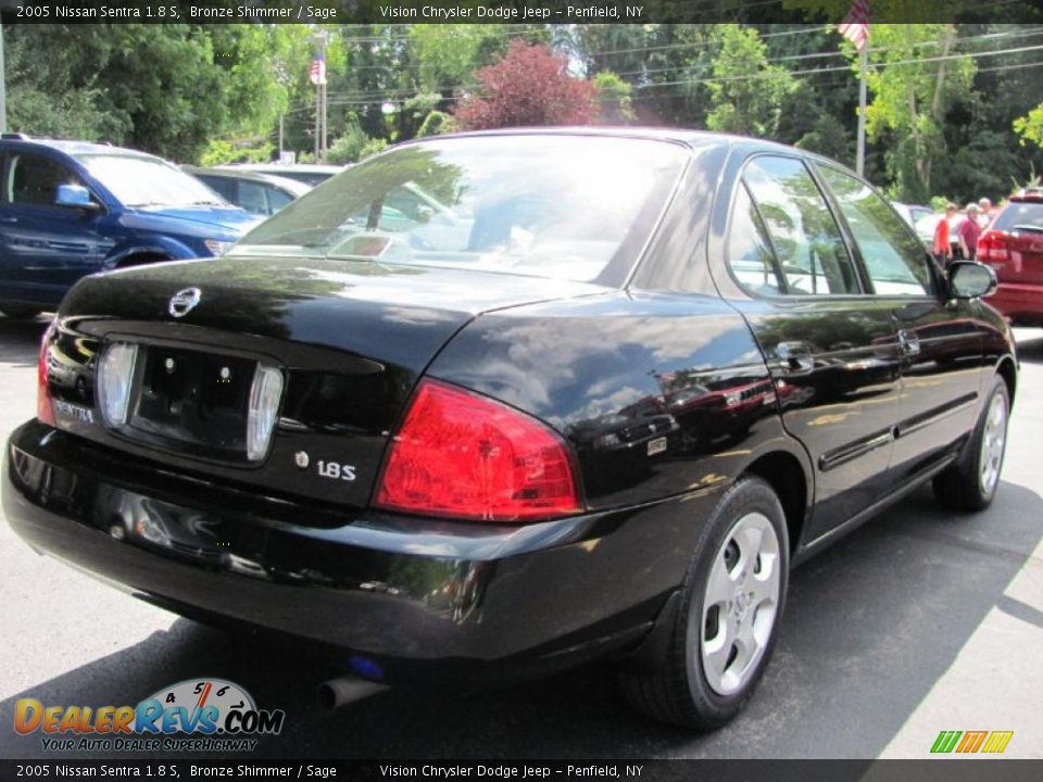 2005 Nissan Sentra 1.8 S Bronze Shimmer / Sage Photo #2