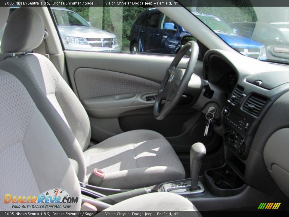 2005 Nissan Sentra 1.8 S Bronze Shimmer / Sage Photo #9