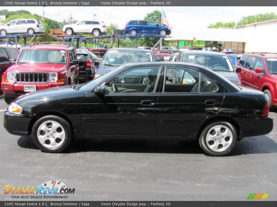 2005 Nissan Sentra 1.8 S Bronze Shimmer / Sage Photo #14