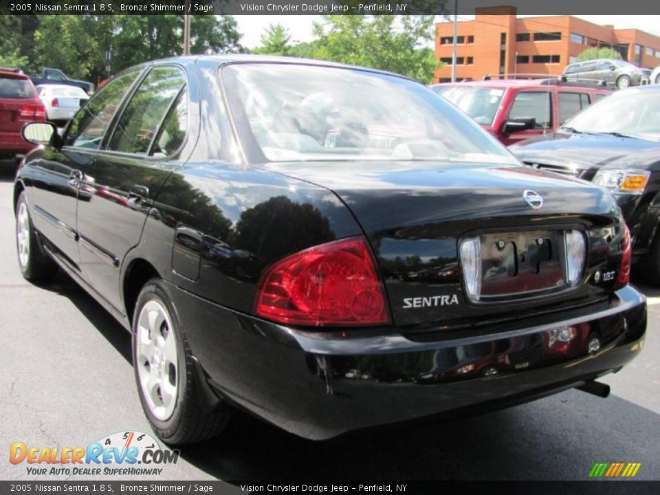 2005 Nissan Sentra 1.8 S Bronze Shimmer / Sage Photo #15