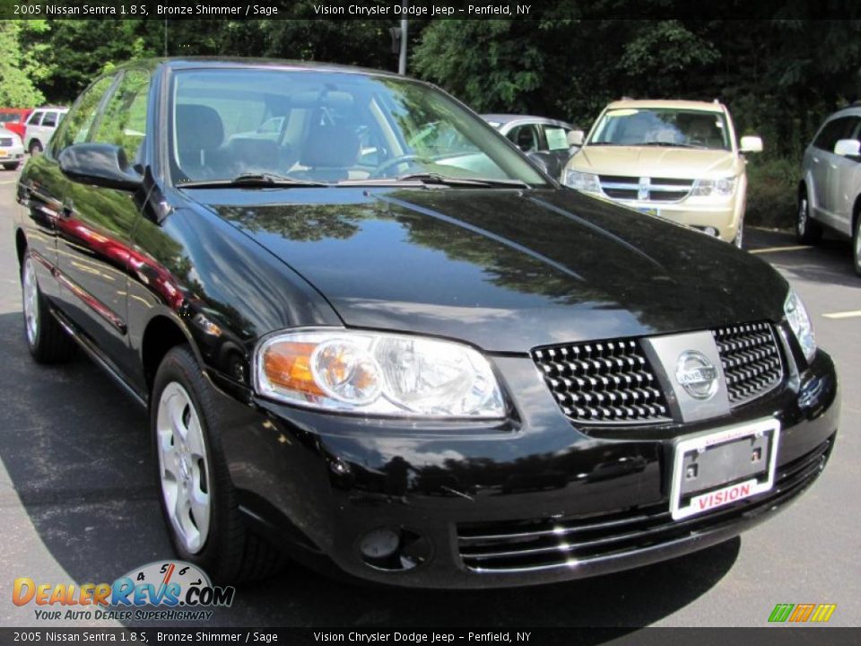 2005 Nissan Sentra 1.8 S Bronze Shimmer / Sage Photo #17