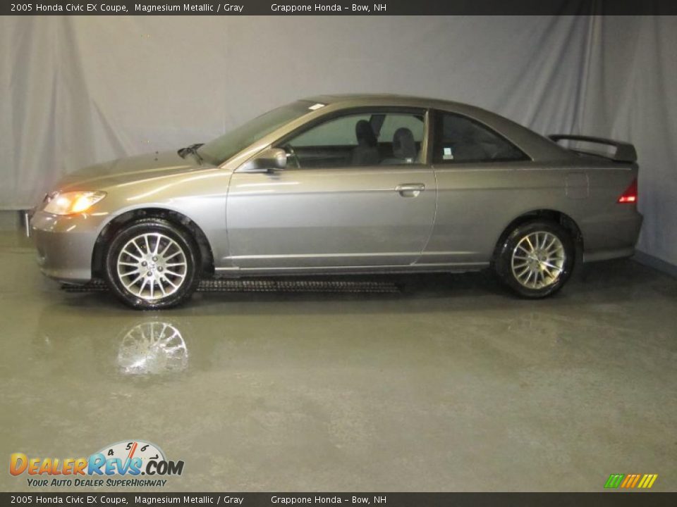 2005 Honda Civic EX Coupe Magnesium Metallic / Gray Photo #2