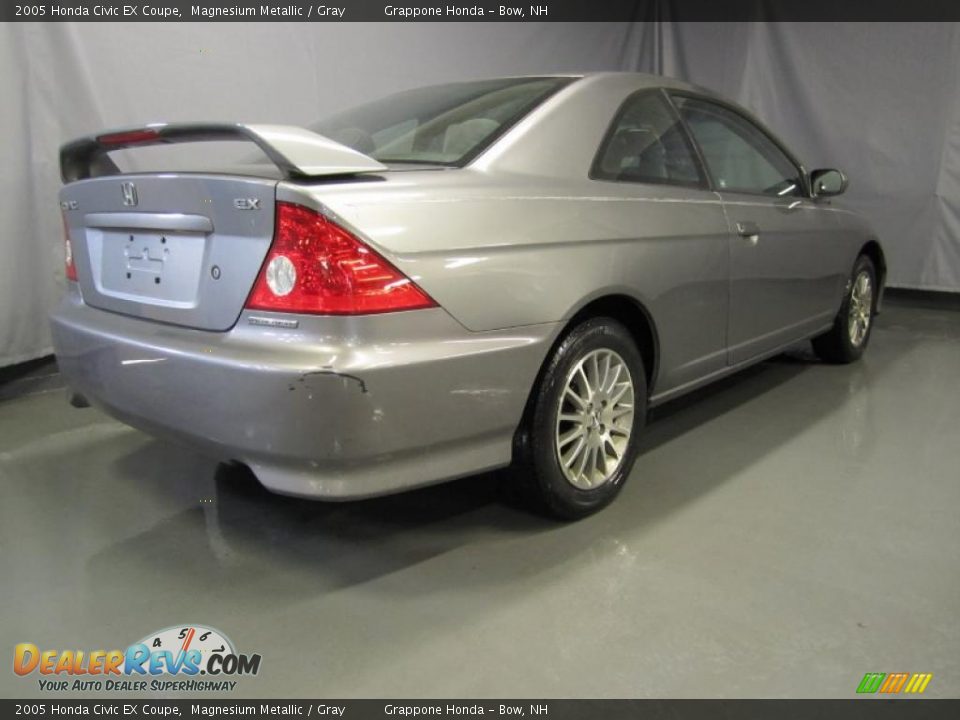 2005 Honda Civic EX Coupe Magnesium Metallic / Gray Photo #3