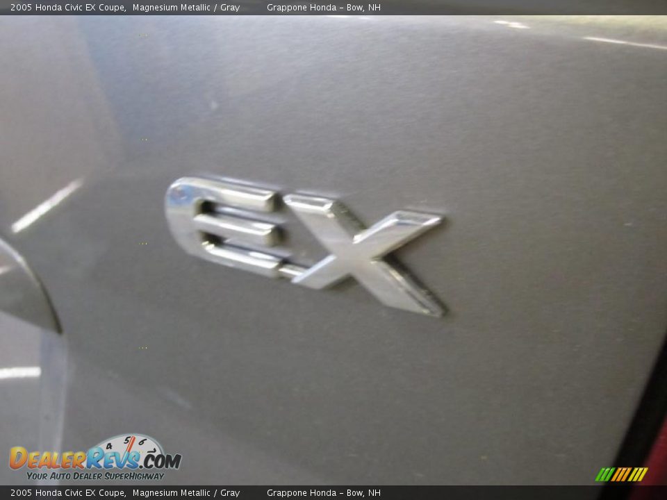 2005 Honda Civic EX Coupe Magnesium Metallic / Gray Photo #5
