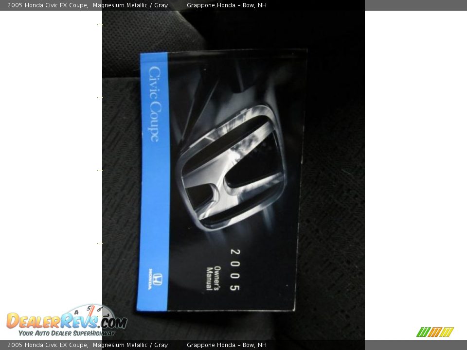 2005 Honda Civic EX Coupe Magnesium Metallic / Gray Photo #10