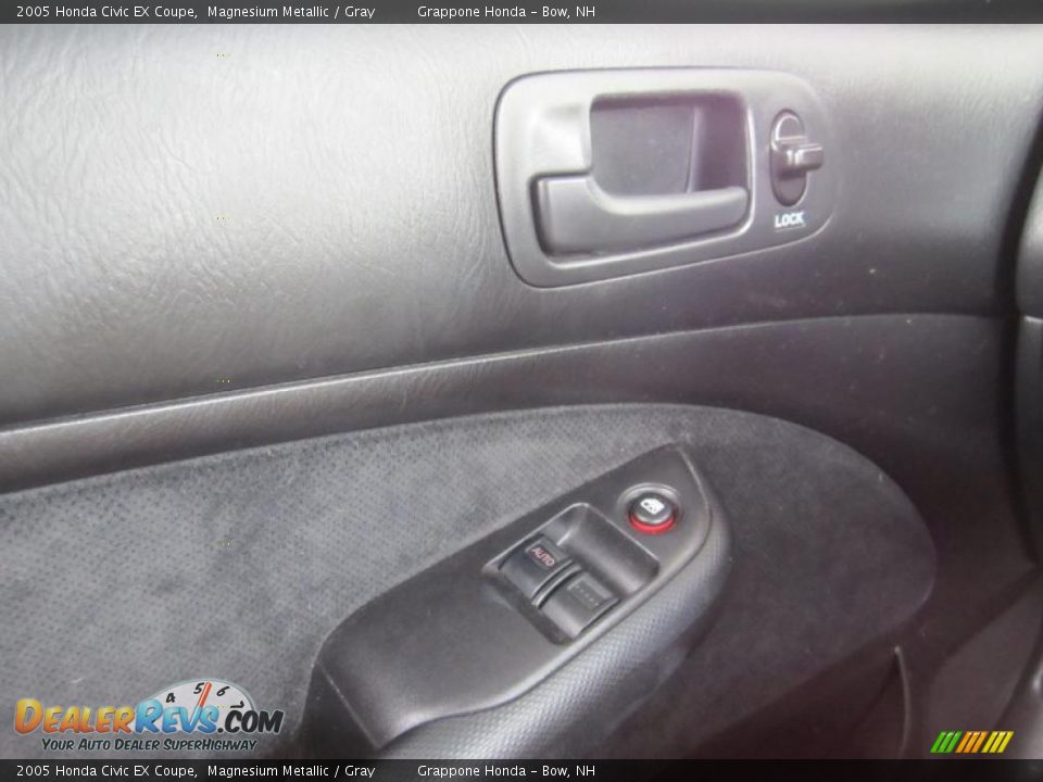 2005 Honda Civic EX Coupe Magnesium Metallic / Gray Photo #11