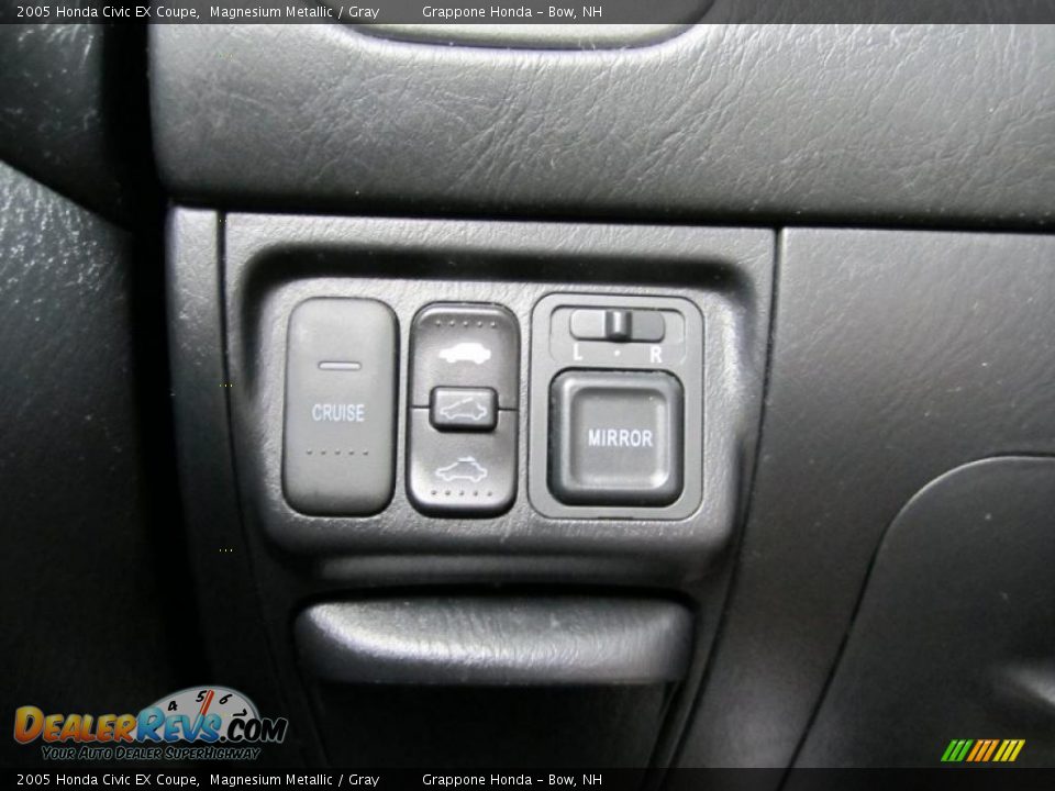 2005 Honda Civic EX Coupe Magnesium Metallic / Gray Photo #12