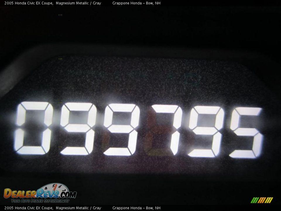 2005 Honda Civic EX Coupe Magnesium Metallic / Gray Photo #15