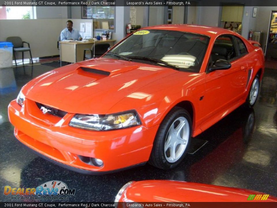 2001 Ford Mustang GT Coupe Performance Red / Dark Charcoal Photo #3