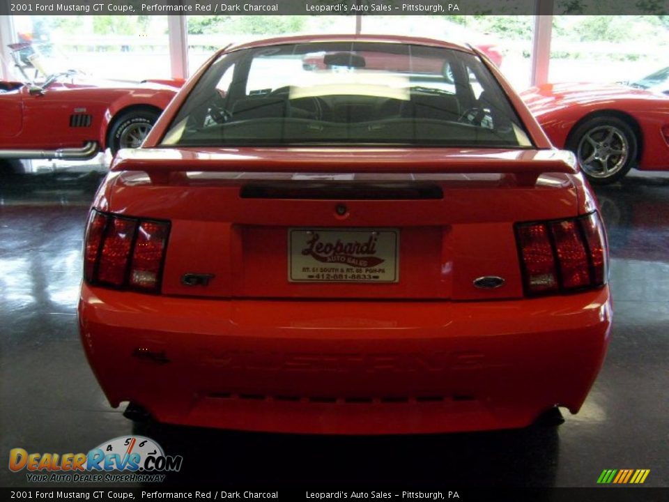 2001 Ford Mustang GT Coupe Performance Red / Dark Charcoal Photo #6