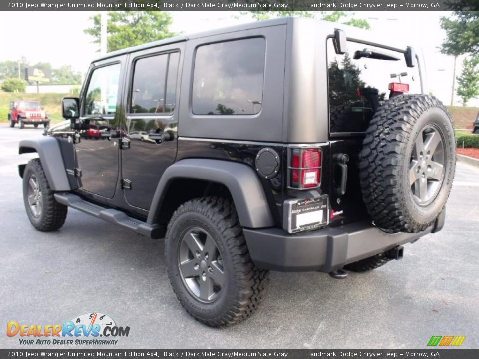 2010 Jeep Wrangler Unlimited Mountain Edition 4x4 Black / Dark Slate Gray/Medium Slate Gray Photo #2