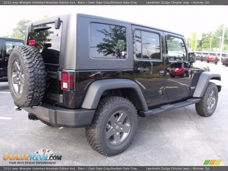 2010 Jeep Wrangler Unlimited Mountain Edition 4x4 Black / Dark Slate Gray/Medium Slate Gray Photo #3