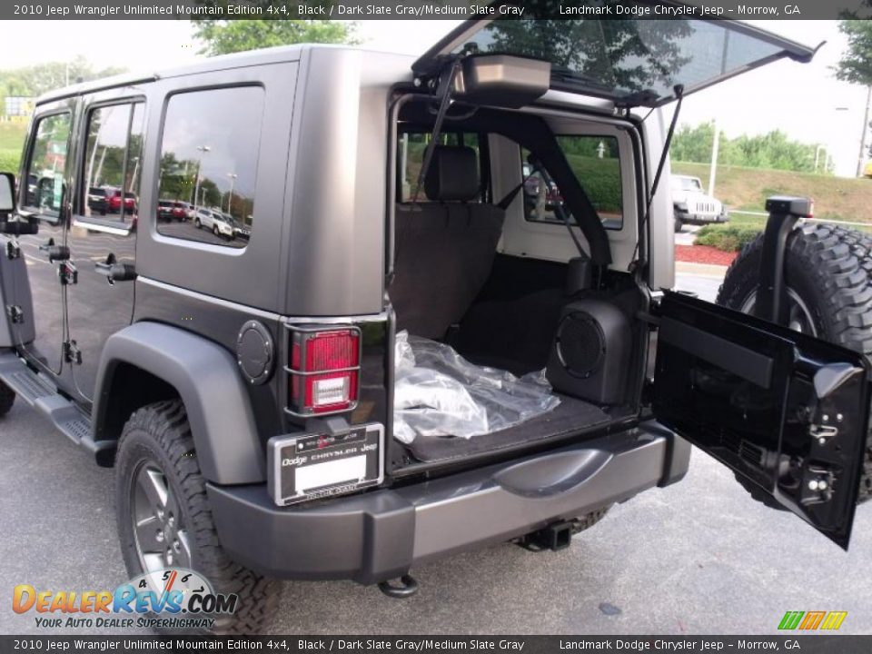 2010 Jeep Wrangler Unlimited Mountain Edition 4x4 Black / Dark Slate Gray/Medium Slate Gray Photo #10