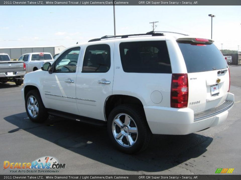 2011 Chevrolet Tahoe LTZ White Diamond Tricoat / Light Cashmere/Dark Cashmere Photo #7