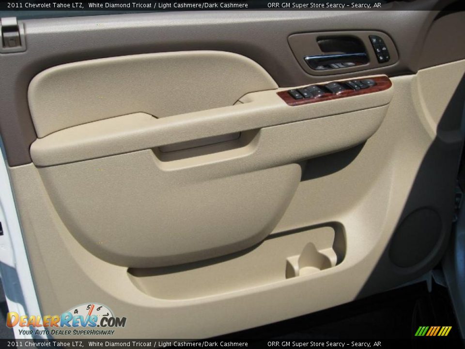 2011 Chevrolet Tahoe LTZ White Diamond Tricoat / Light Cashmere/Dark Cashmere Photo #13