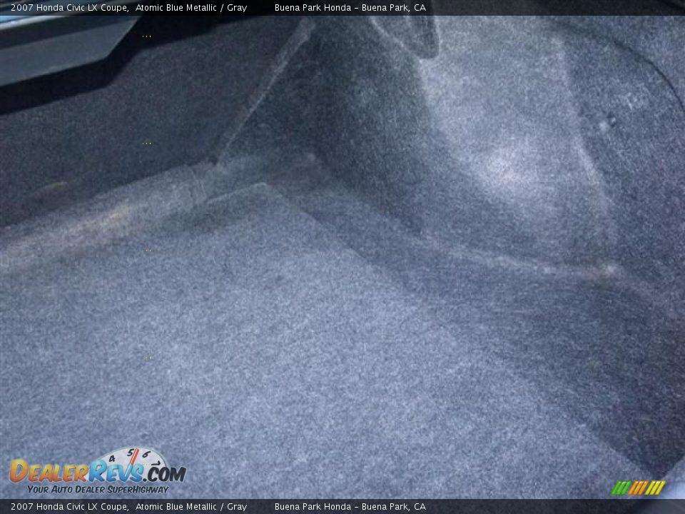 2007 Honda Civic LX Coupe Atomic Blue Metallic / Gray Photo #25