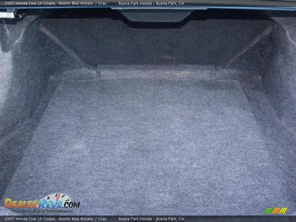 2007 Honda Civic LX Coupe Atomic Blue Metallic / Gray Photo #27