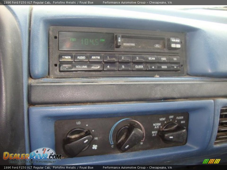 1996 Ford F150 XLT Regular Cab Portofino Metallic / Royal Blue Photo #11