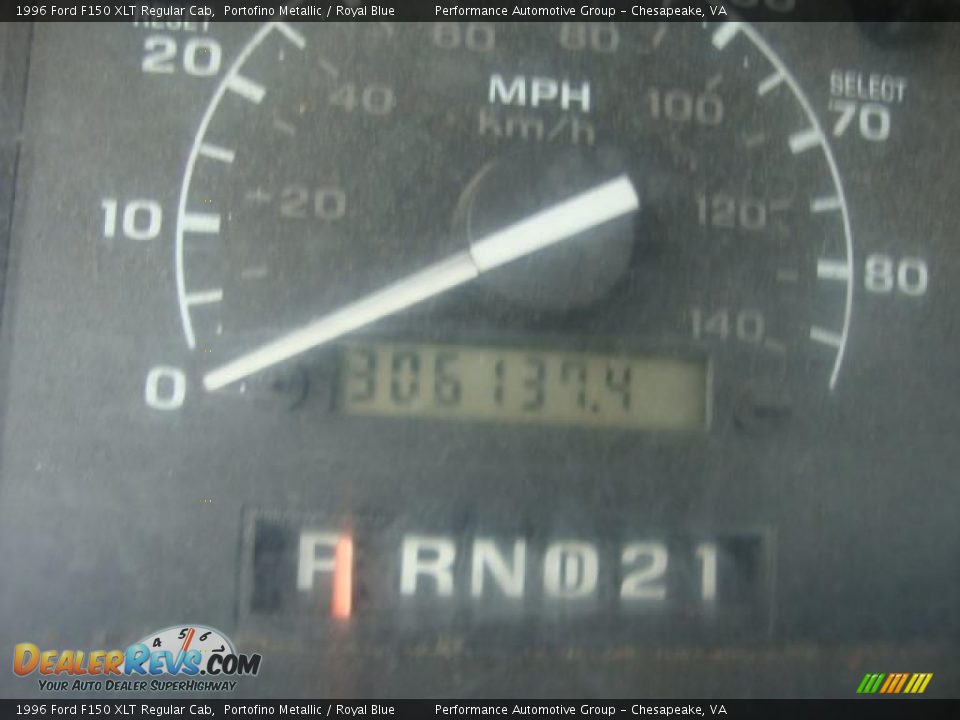 1996 Ford F150 XLT Regular Cab Portofino Metallic / Royal Blue Photo #12