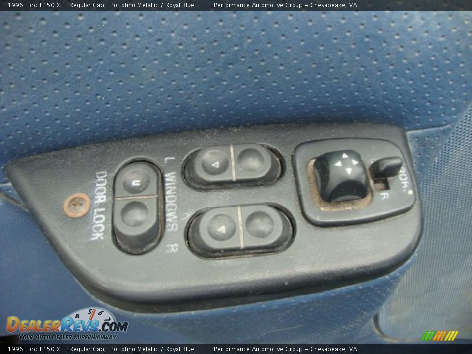 1996 Ford F150 XLT Regular Cab Portofino Metallic / Royal Blue Photo #13