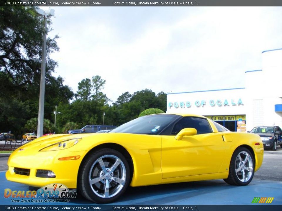 2008 Chevrolet Corvette Coupe Velocity Yellow / Ebony Photo #1