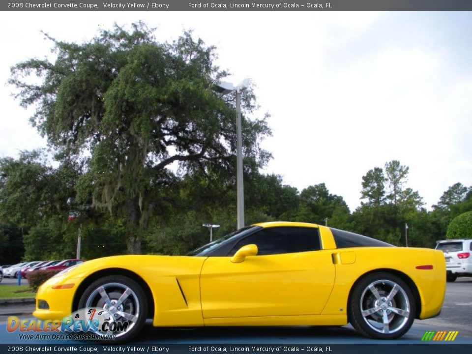 2008 Chevrolet Corvette Coupe Velocity Yellow / Ebony Photo #2