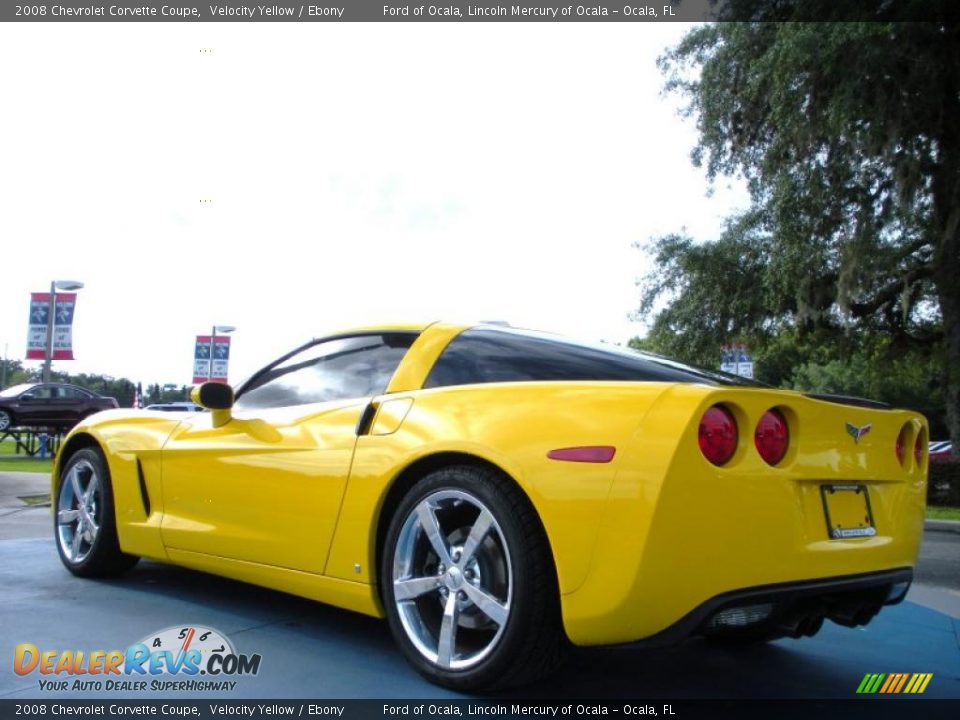 2008 Chevrolet Corvette Coupe Velocity Yellow / Ebony Photo #3