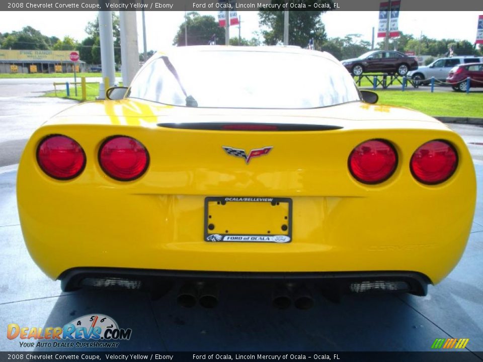 2008 Chevrolet Corvette Coupe Velocity Yellow / Ebony Photo #4