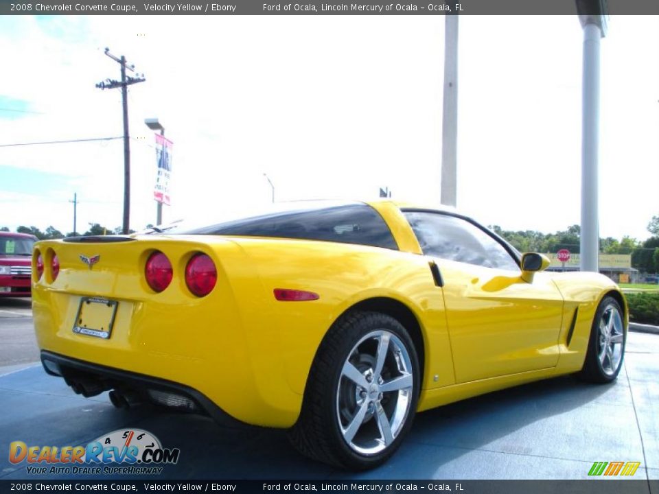2008 Chevrolet Corvette Coupe Velocity Yellow / Ebony Photo #5