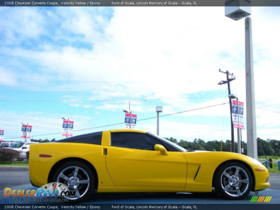 2008 Chevrolet Corvette Coupe Velocity Yellow / Ebony Photo #6