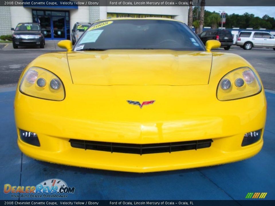 2008 Chevrolet Corvette Coupe Velocity Yellow / Ebony Photo #8