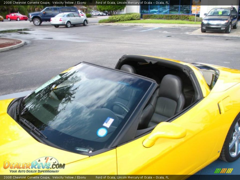 2008 Chevrolet Corvette Coupe Velocity Yellow / Ebony Photo #10