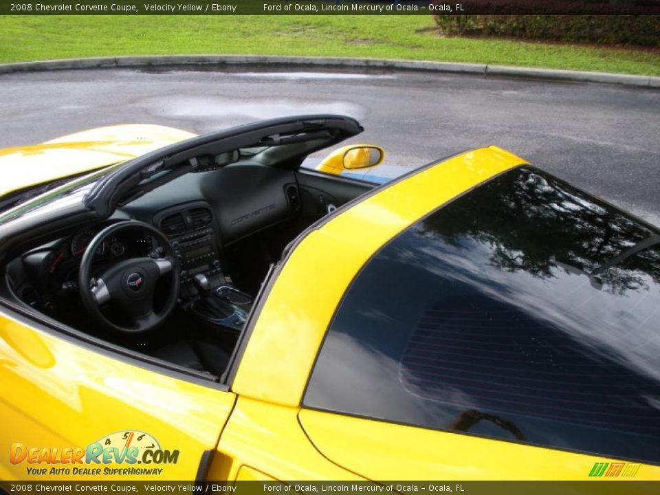 2008 Chevrolet Corvette Coupe Velocity Yellow / Ebony Photo #11