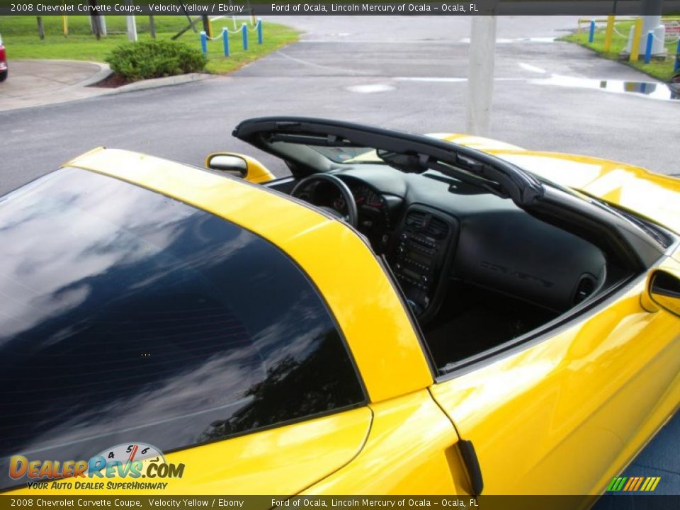 2008 Chevrolet Corvette Coupe Velocity Yellow / Ebony Photo #12
