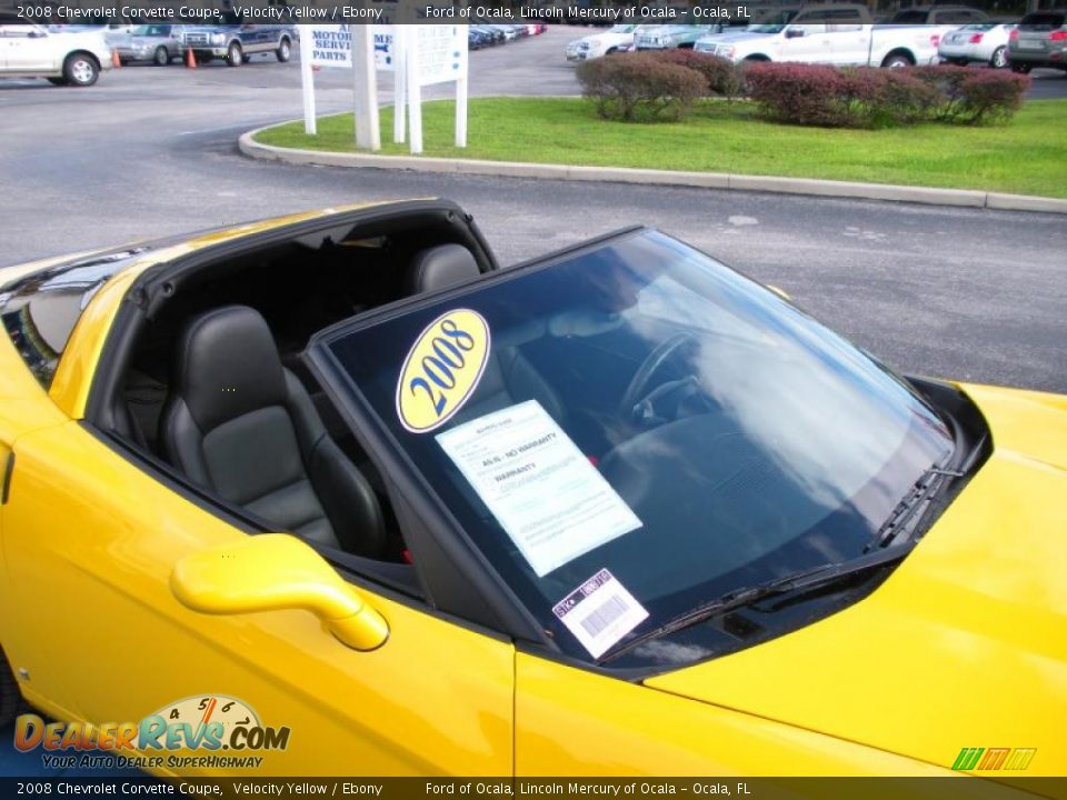 2008 Chevrolet Corvette Coupe Velocity Yellow / Ebony Photo #13