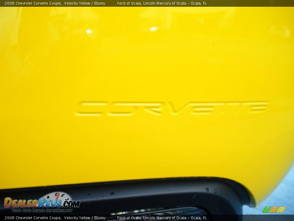 2008 Chevrolet Corvette Coupe Velocity Yellow / Ebony Photo #14